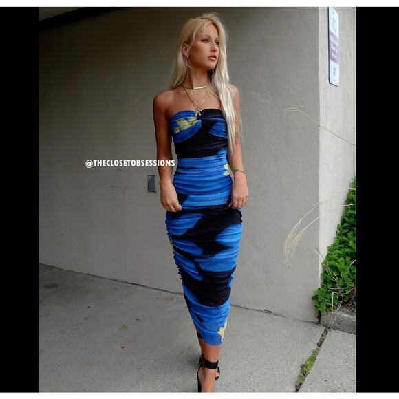 ZARA BLOGGER FAVE!!! Fitted Strapless Dress NWT - Picture 10 of 16